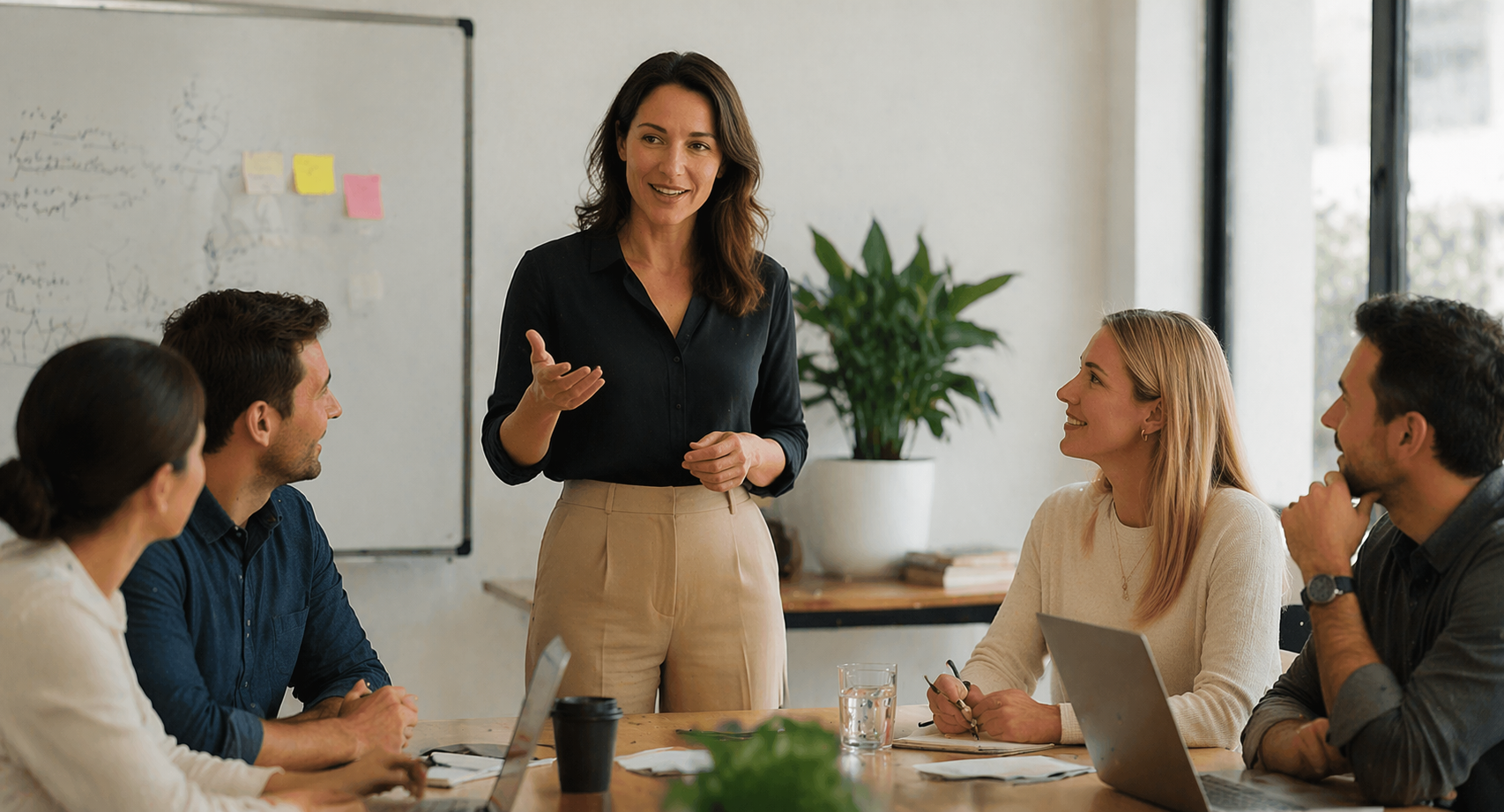 HR Impact team member working with a client
