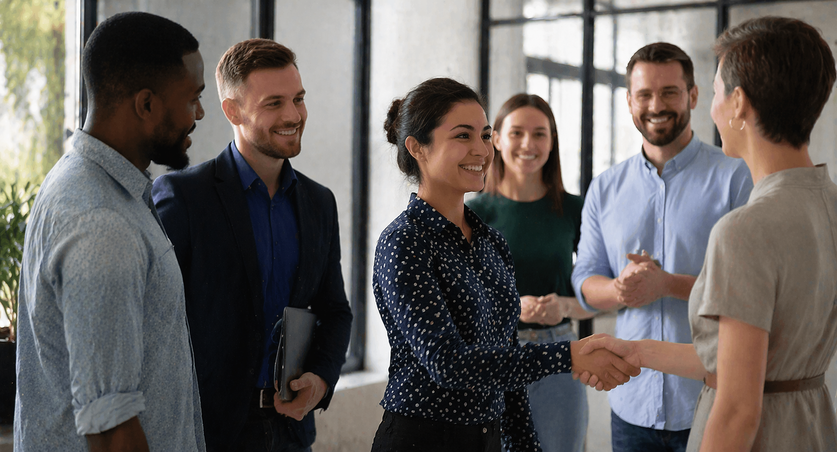 HR professional leading a team discussion